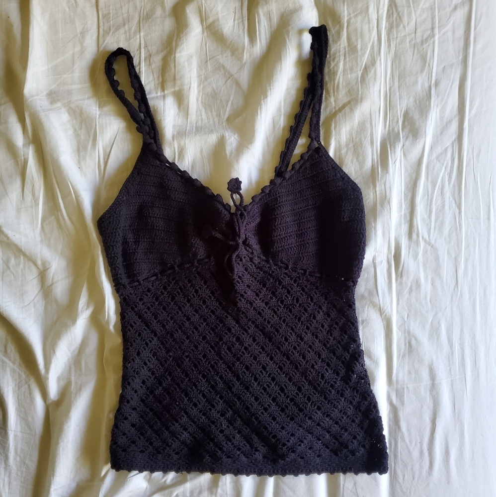 Vintage Y2K Crochet Cami
